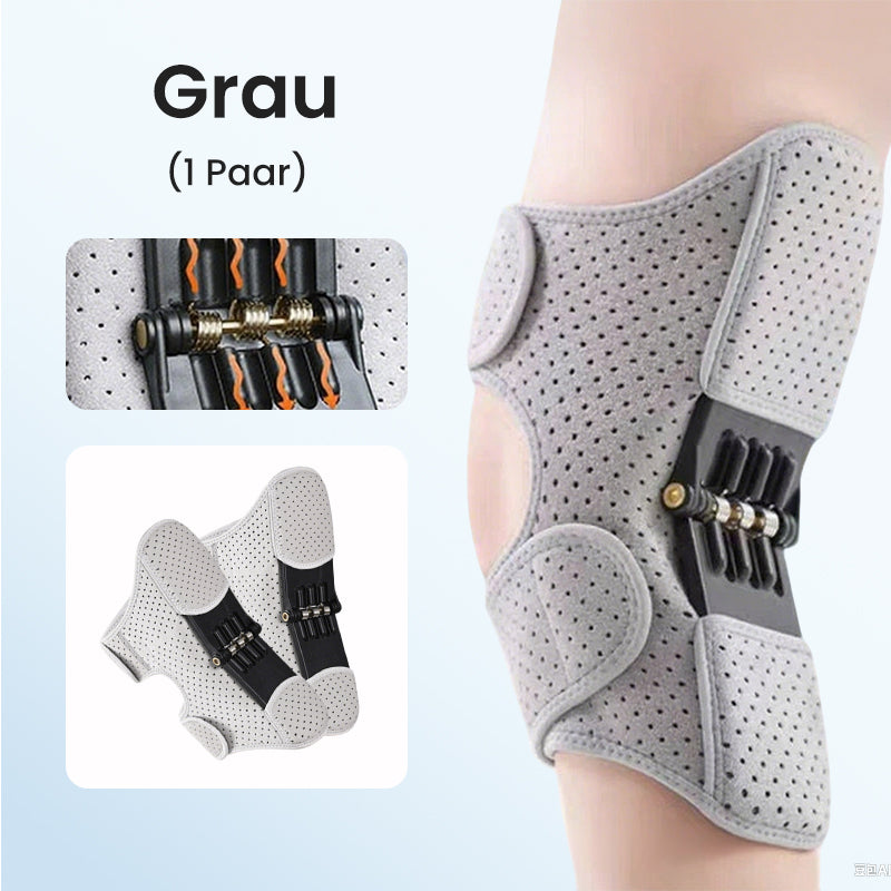Verstellbare Kniebandage mit Klettverschluss und Federn