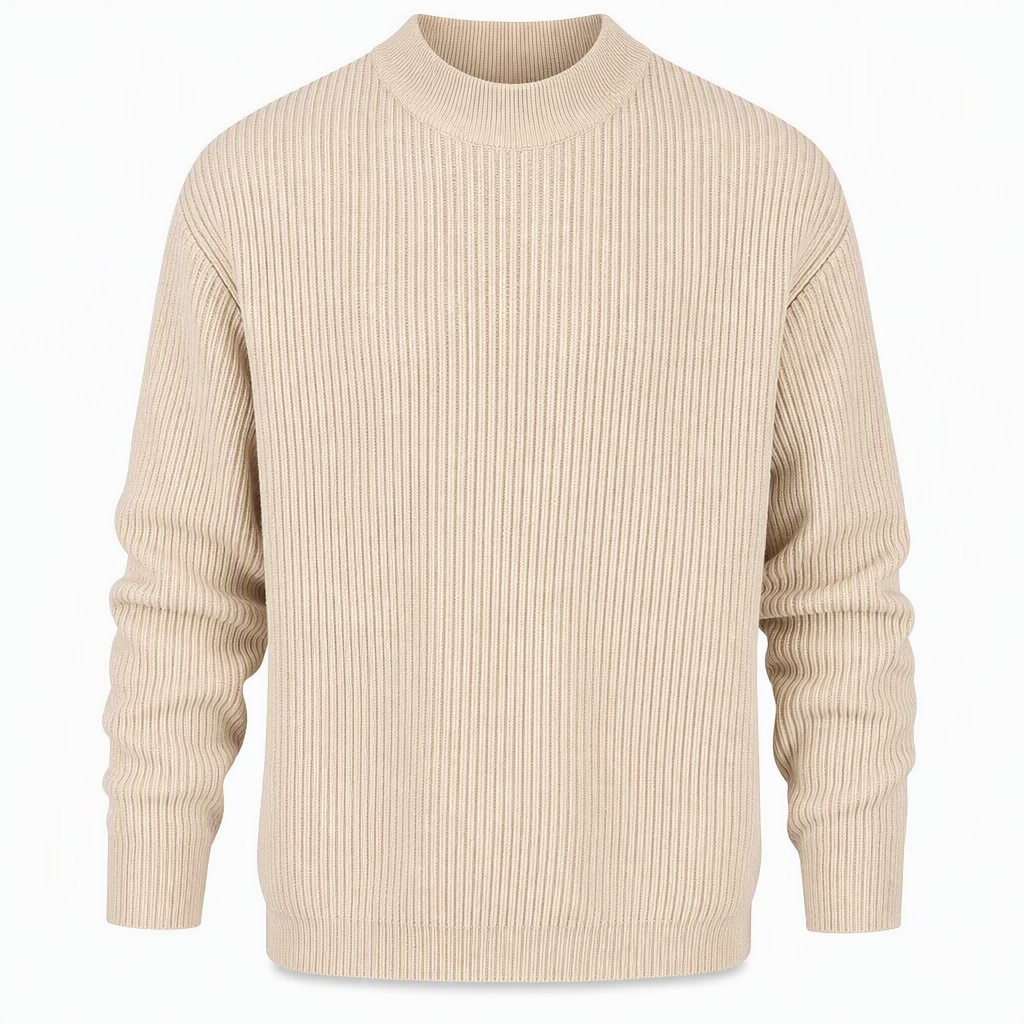 🥳Über 50.000 verkauft!🥳 Einfarbiger Herren-Strickpullover mit Stehkragen