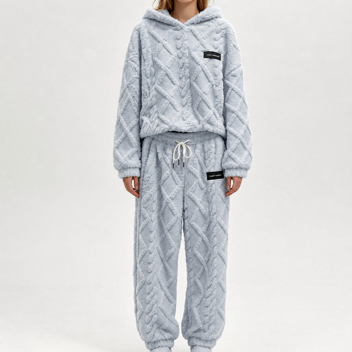 Damen Thermo-Fleece-Set mit 3D-Struktur – 2-teilig