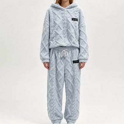 Damen Thermo-Fleece-Set mit 3D-Struktur – 2-teilig