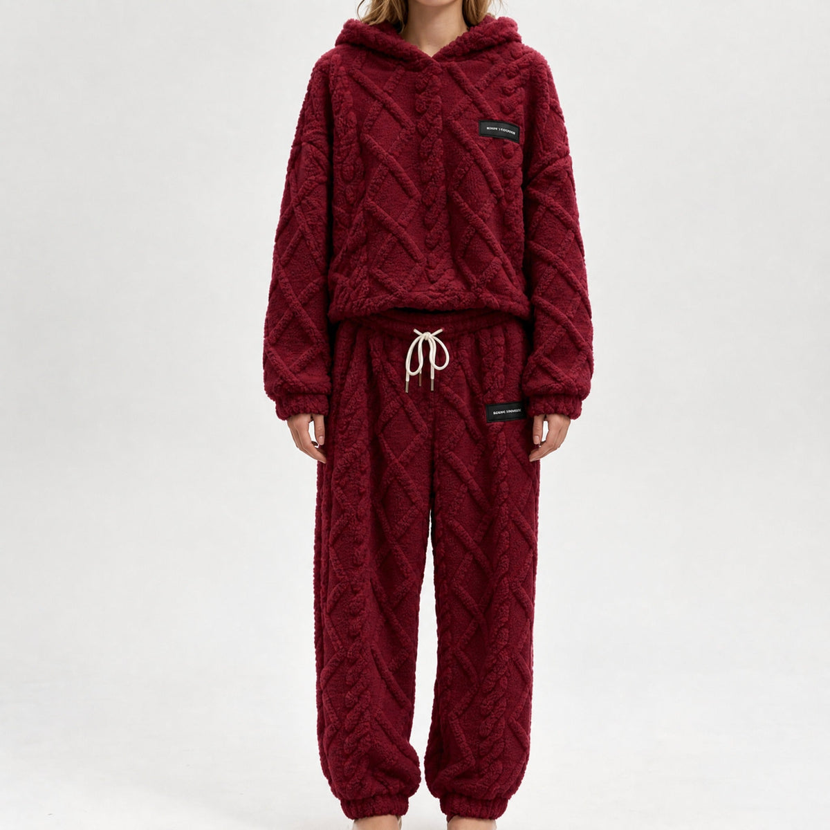 Damen Thermo-Fleece-Set mit 3D-Struktur – 2-teilig