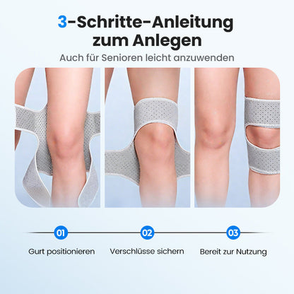 Verstellbare Kniebandage mit Klettverschluss und Federn
