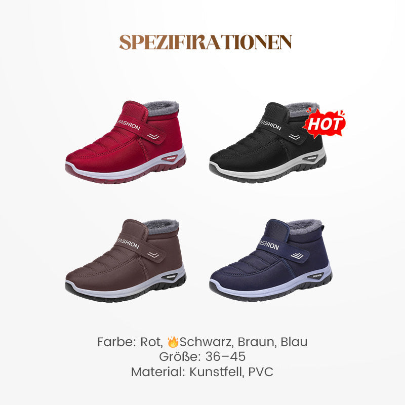 Gefütterte Winter-Sneaker mit Klettverschluss