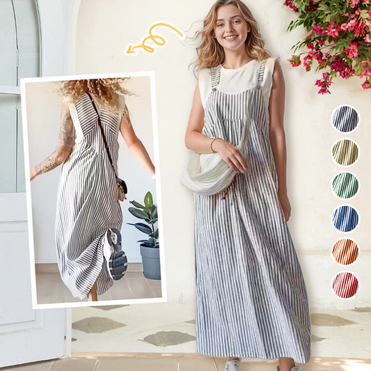 💃NOVINKA HOT SALE✨ Casual Striped Camisole Dress - styl a pohodlí bez námahy! 💖