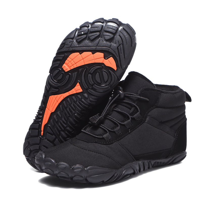 Unisex-Barfußschuhe mit Fleece-Innenfutter und Schnürung