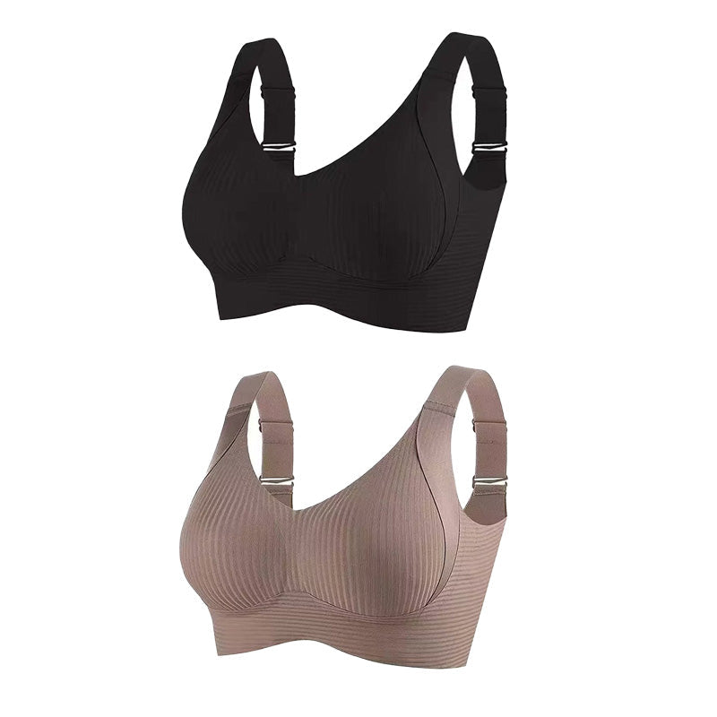 🔥 50% Rabatt für begrenzte Zeit💕Gerippter Push-up-BH für Frauen, verstellbar, kabellos