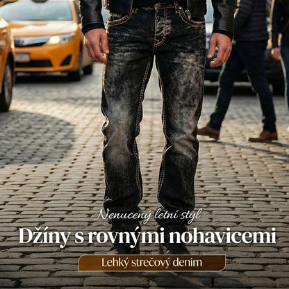 💥Pánská móda: kreativní, elastické džíny🔥
