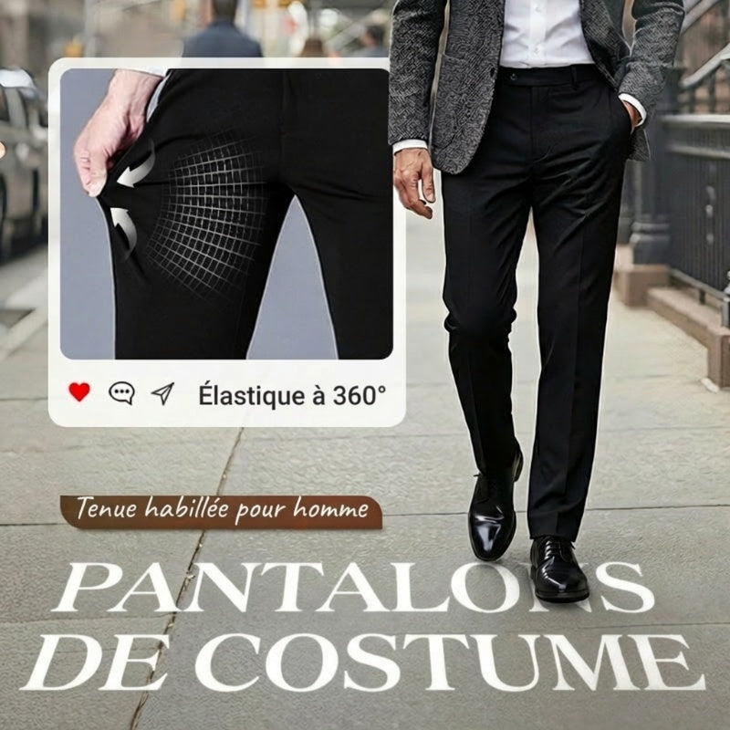 Herren-Stretchhose im klassischen Stil