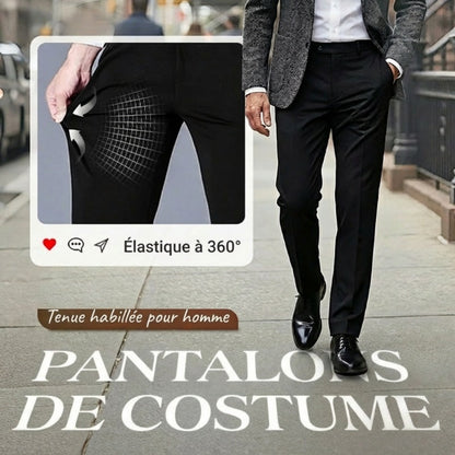 Herren-Stretchhose im klassischen Stil