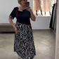 【M-4XL】👗Alkalmi patchworkové dámské šaty
