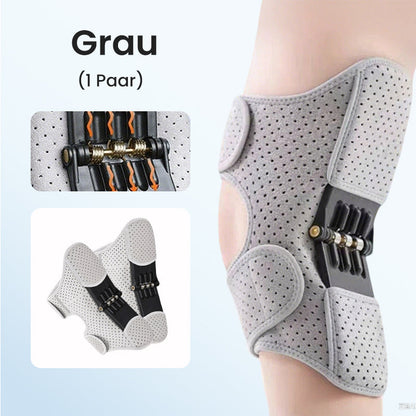 Verstellbare Kniebandage mit Klettverschluss und Federn