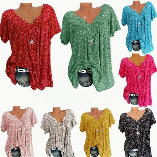 módní potisk s krátkým rukávem