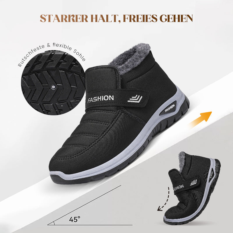 Gefütterte Winter-Sneaker mit Klettverschluss