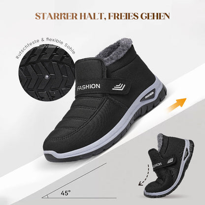 Gefütterte Winter-Sneaker mit Klettverschluss