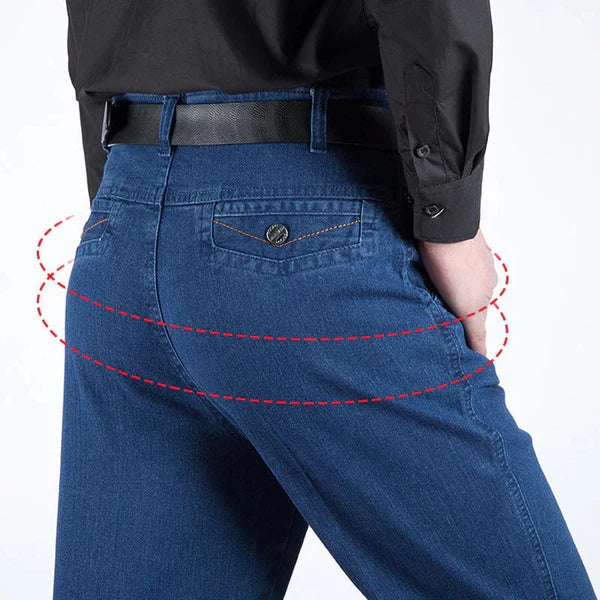 🔥Herren Jeans mit hoher Taille und geradem Schnitt