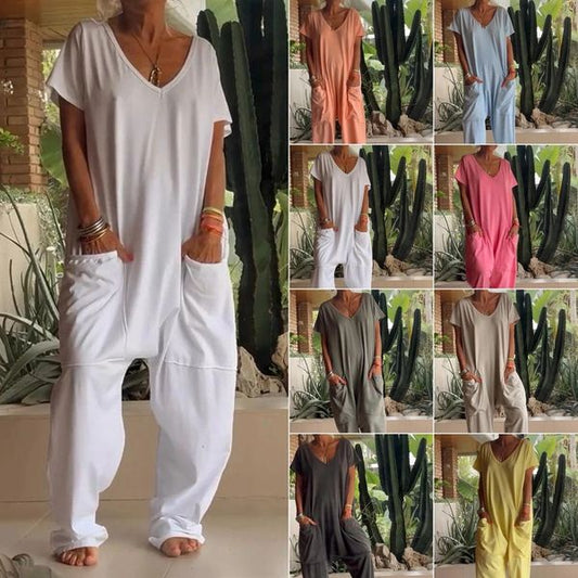 💕Dámský jednobarevný overal