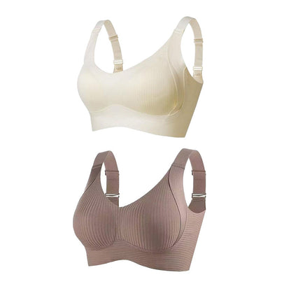 🔥 50% Rabatt für begrenzte Zeit💕Gerippter Push-up-BH für Frauen, verstellbar, kabellos