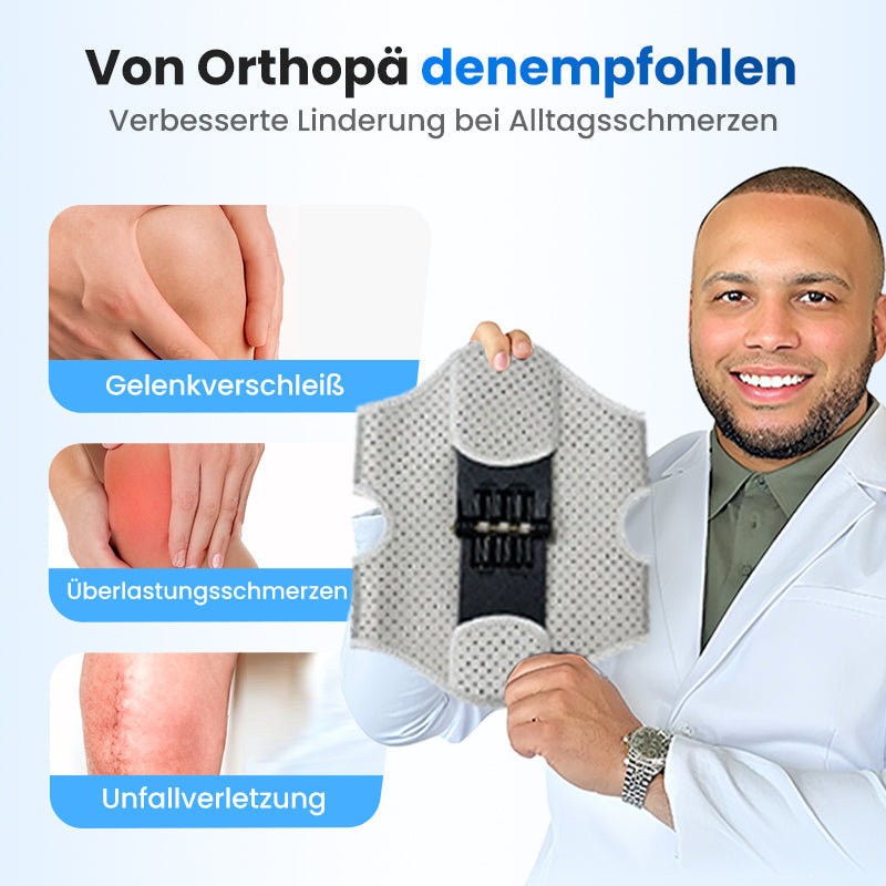 Verstellbare Kniebandage mit Klettverschluss und Federn