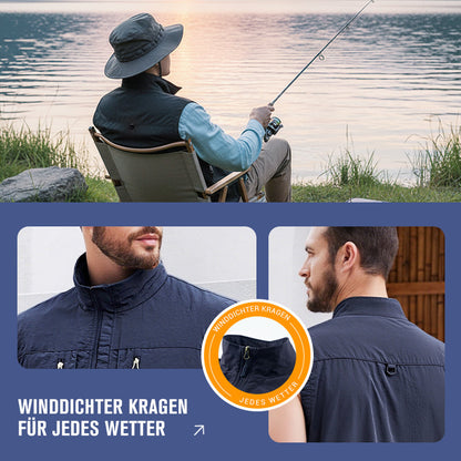 ⏰Zeitlich begrenzter Verkauf – 49 % RABATT🔥🧥 Herren Oversized Ärmellose Westenjacke mit Taschen