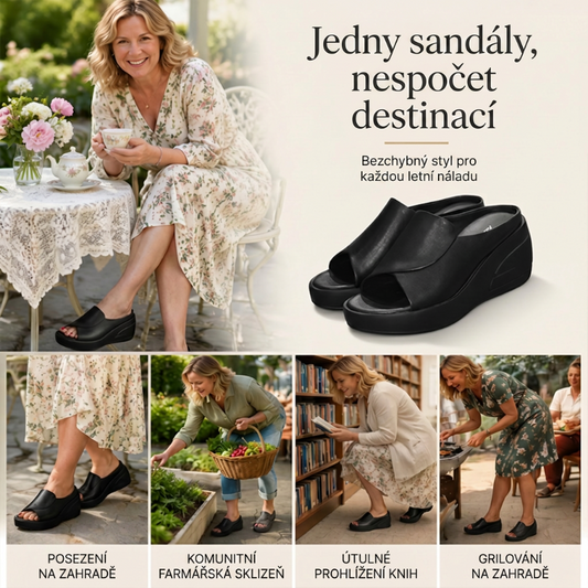 👡 Sandály s Šikmou Podpatkem – 5,5 cm Pohodlí | Elegantní & Letní ☀️🌸✨
