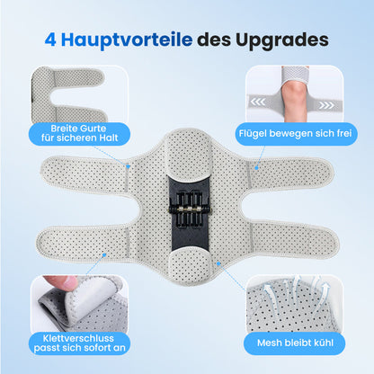 Verstellbare Kniebandage mit Klettverschluss und Federn