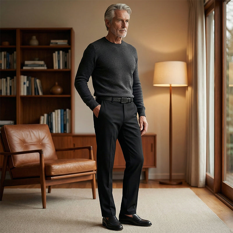 Herren-Stretchhose im klassischen Stil