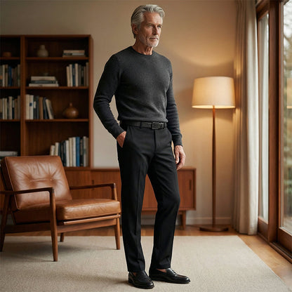 Herren-Stretchhose im klassischen Stil