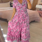 (💃Hot Sale - 48% OFF🔥 Free Shipping) Floral print v-neck dress