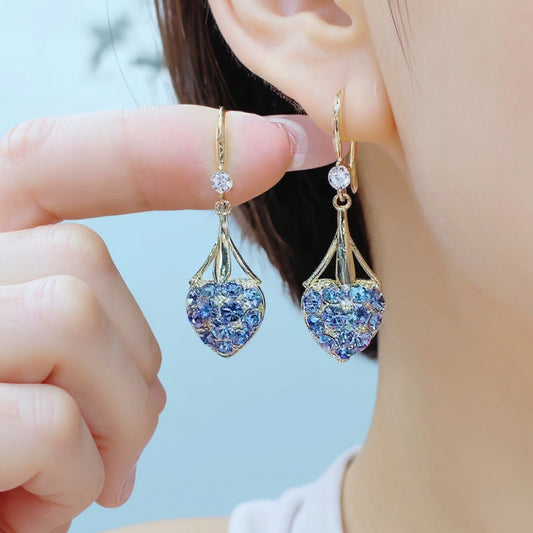 ✨Kupte 1 a získejte 1 zdarma✨Nové náušnice s diamantovým srdcem