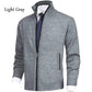 🔥Men's Solid Color Stand Collar Fashion Cardigan Sweater Knit Jacket