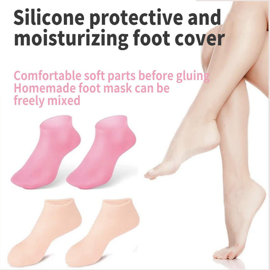 🦶✨ Hydratační silikonové ponožky – 3 barvy | S–L (32–43) | Protiskluzové | Kupte 1 pár, druhý dostanete zdarma!