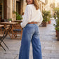 ⏳Časově omezená akce⏰Dámské vintage džíny s vysokým pasem a širokými nohavicemi👖