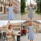 🎉🛍️Skvělá akce – SLEVA 50 %💃Nadčasové pruhované šaty midi