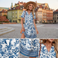 👗Novinky❣️Dámské volné letní šaty s krátkým rukávem