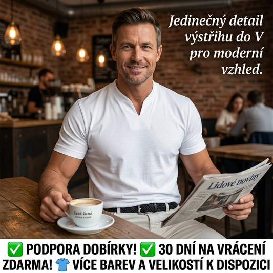 🔥👕Pánské business tričko s krátkými rukávy | Prodyšné, rychleschnoucí, pohodlné | S–5XL