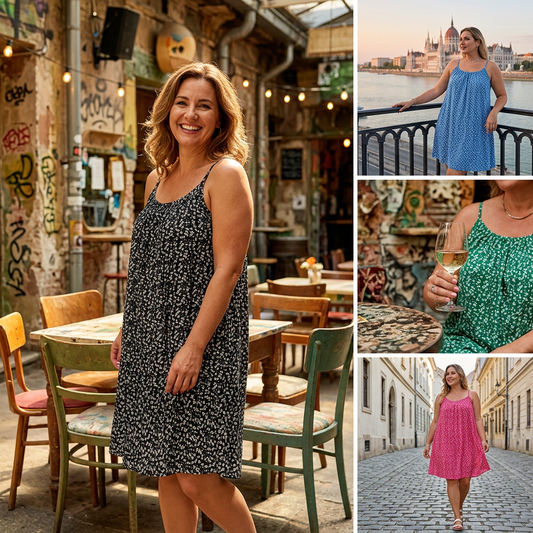 ✨2026 Letní šaty z ledového hedvábí s potiskem | Bez rukávů, pohodlné | S–5XL👗