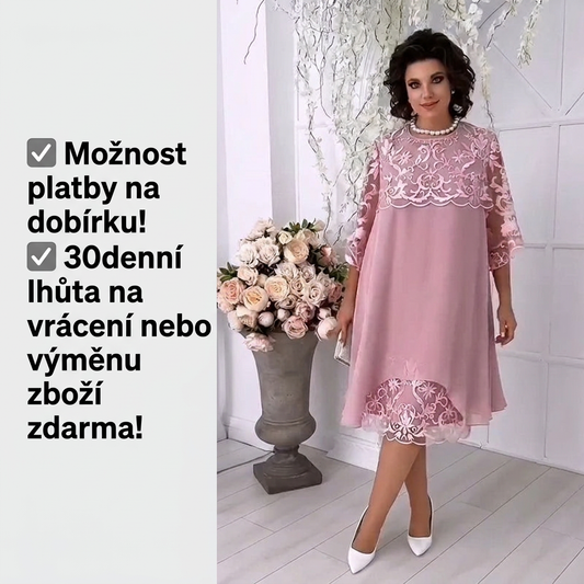 👗💙Vrstvené krajkové šaty Sheer Breeze