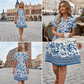 👗Novinky❣️Dámské volné letní šaty s krátkým rukávem