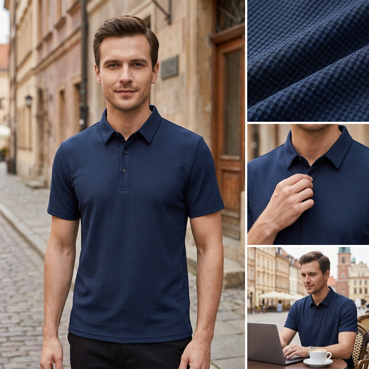 🎁 Horký prodej ⏳ Nové hedvábné tričko pro business casual v jednobarevném provedení