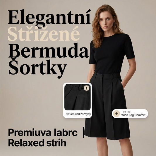 🔥🏆POSLEDNÍ DEN SLEVA 49 %🔥Dámské bermudy se širokým střihem☁️