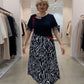 【M-4XL】👗Alkalmi patchworkové dámské šaty