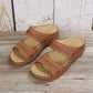 Retro Arch Support Ortopedické sandály na klínku