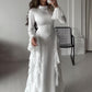 【✨Maximální elegance】👗Šaty s rozšířenými rukávy