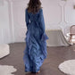 【✨Maximální elegance】👗Šaty s rozšířenými rukávy