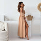 【💖2024 Nové výrobky】👗Elegantní, sexy dámské šaty se špičatým výstřihem