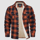 Pánská košile Sherpa Wool Lined Flannel Shirt Jacket🤠