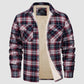 Pánská košile Sherpa Wool Lined Flannel Shirt Jacket🤠
