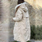❄️ Zimní speciály ❄️ Dámský zimní kabát s kapucí a kožešinovým límcem Casual Parka Coat