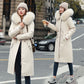 ❄️ Zimní speciály ❄️ Dámský zimní kabát s kapucí a kožešinovým límcem Casual Parka Coat