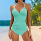 Maillot de Bain Sexy à Encolure Ras du Cou pour Femmes